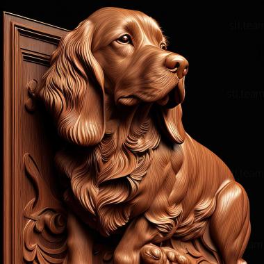 3D model Russian Hunting Spaniel dog (STL)